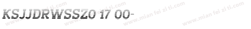 KSJJDRWSSZ0 17 00字体转换